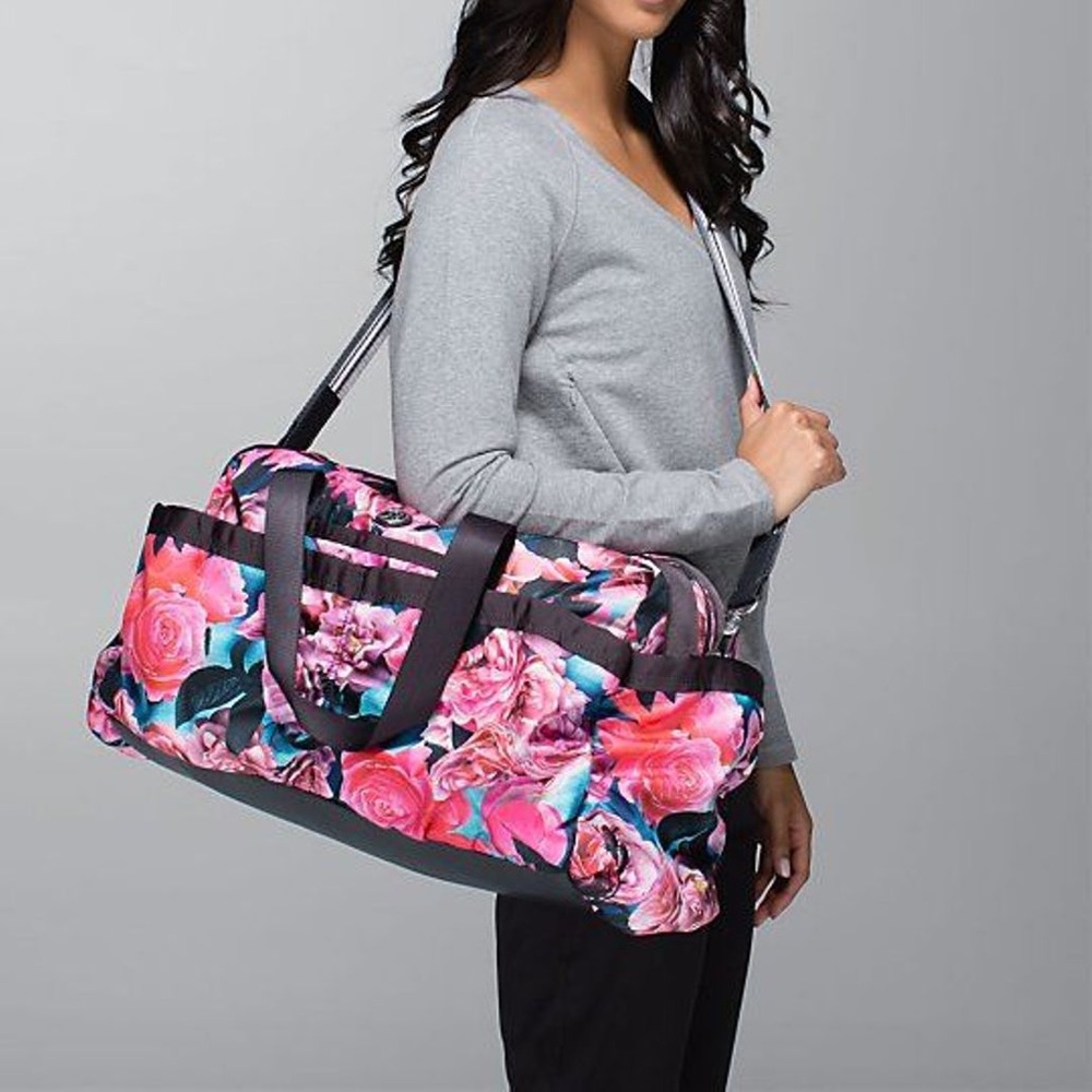 RARE lululemon Secret Garden Duffel Bag